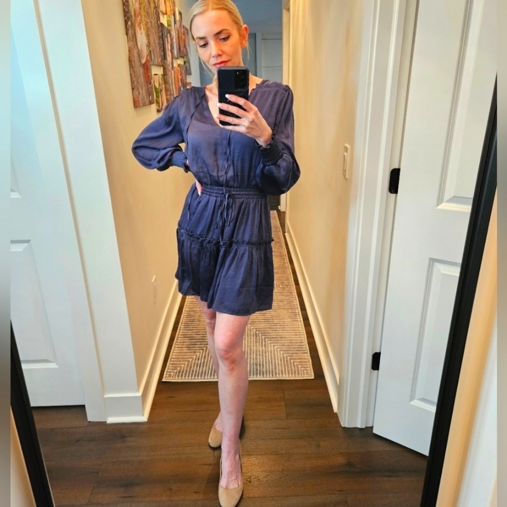 NWT Pinch Ruffle Dress - Size S